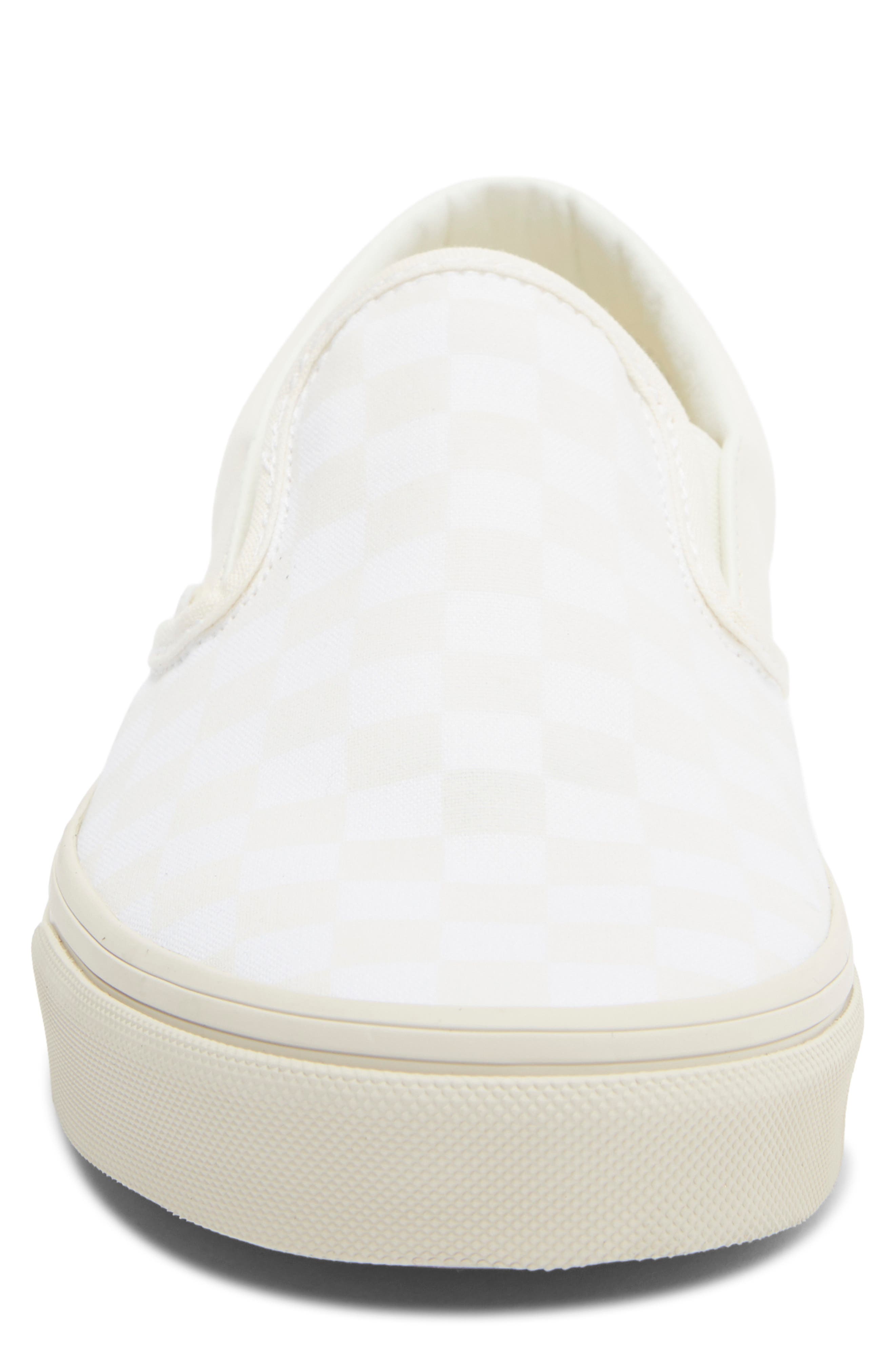 Vans Classic Slip-On Sneaker, Alternate, color, Checkerboard Blanc De Blanc