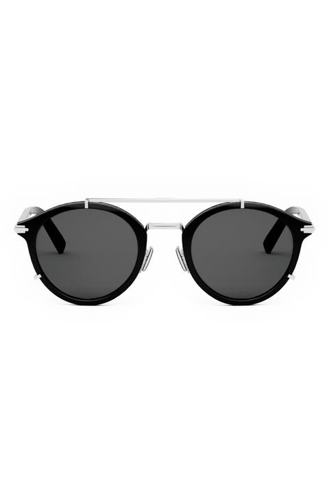 'DiorBlackSuit R7U 50mm Round Sunglasses