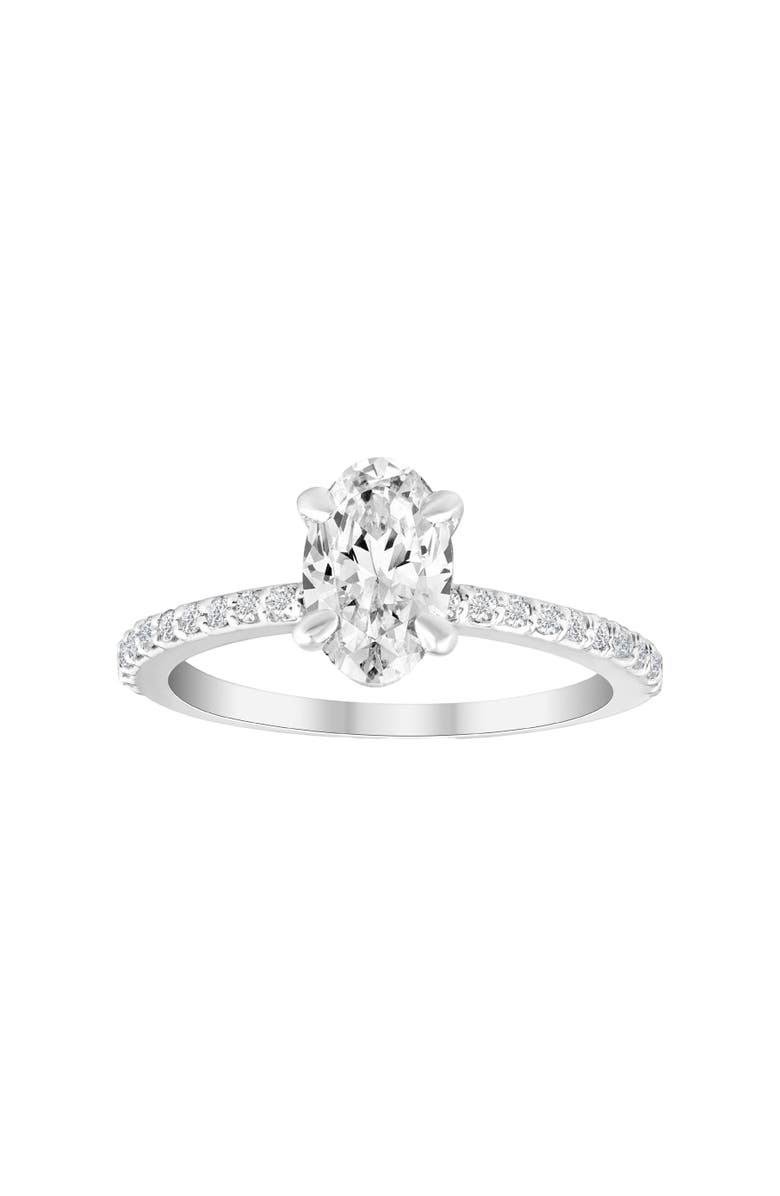 Bliss Diamond Certified 2.50Ct Oval Lab Grown Diamond Engagement Ring in 14k Gold, Main, color, 