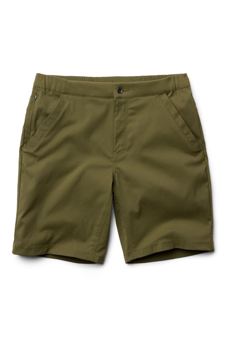 All Purpose Active Crossover Shorts, Alternate, color, COMBAT GREEN