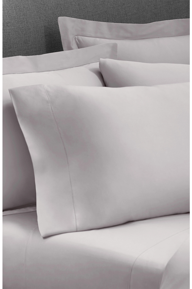Heritage Organic Sateen Duvet Cover, Alternate, color, Quiet Gray - King