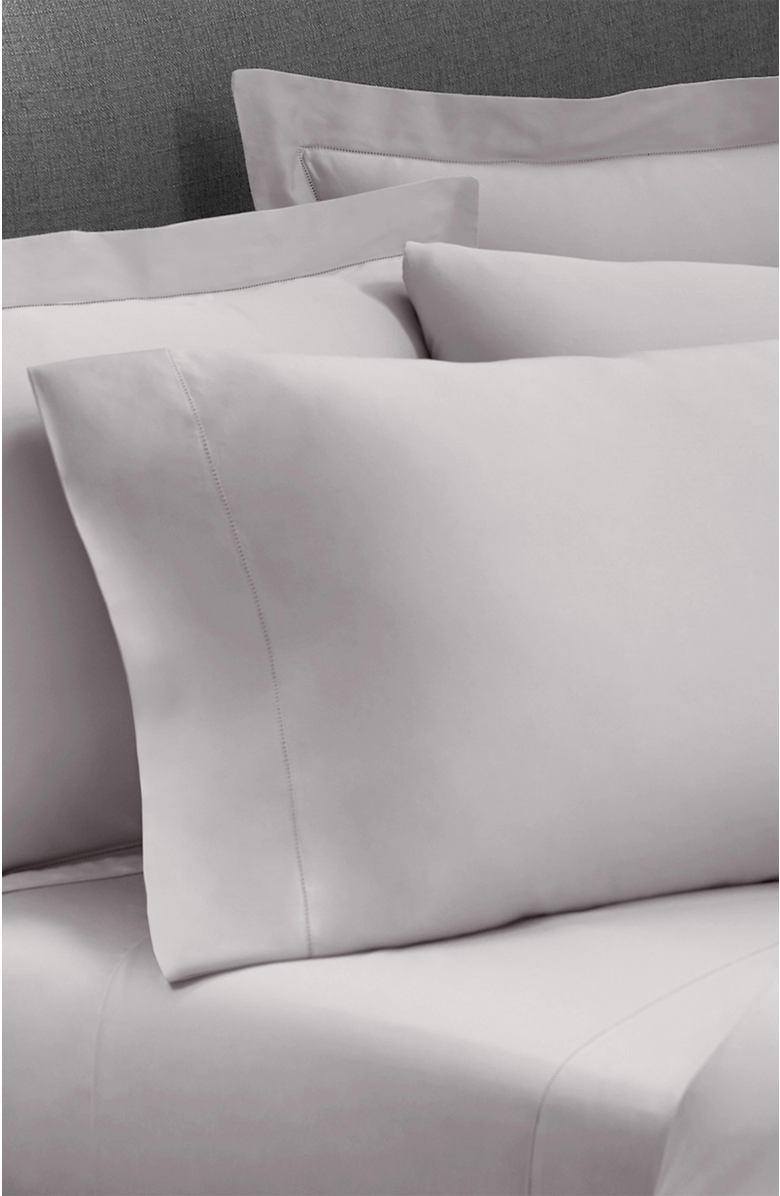 Ela Lane USA Heritage Organic Sateen Duvet Cover, Alternate, color, Quiet Gray - King