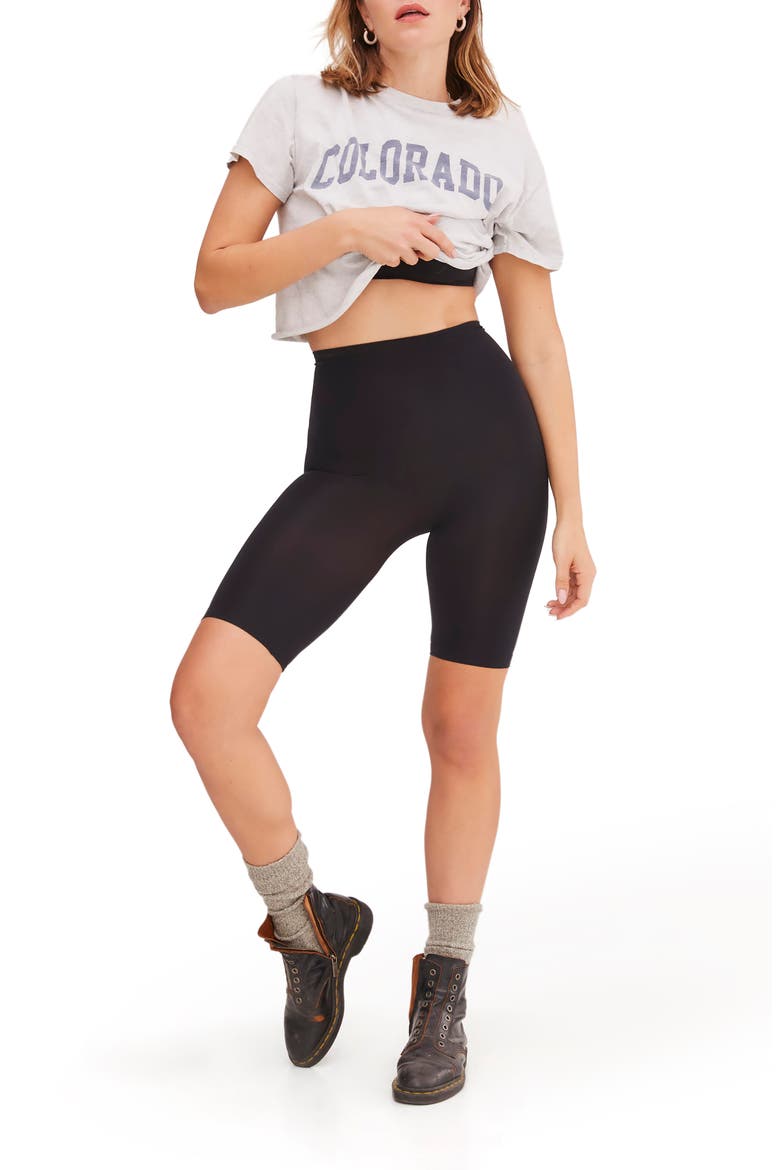 Seamless Forming Bike Shorts, Main, color, Black