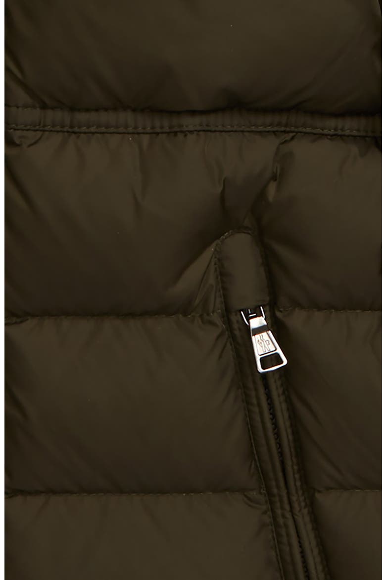 Byron Water Resistant Down Hooded Puffer Jacket with Genuine Fox Fur Trim, Alternate, color, DARK GREEN