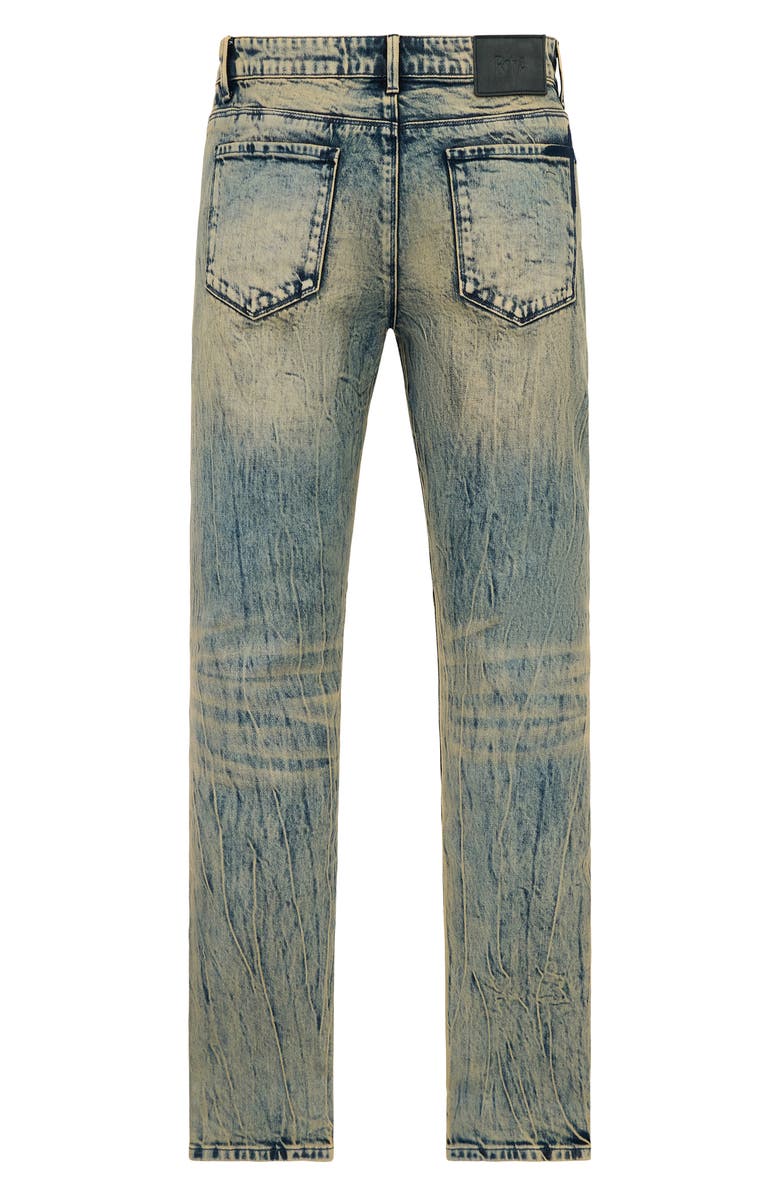 RtA Bryant Tinted Skinny Jeans, Alternate, color, Aqua Marble