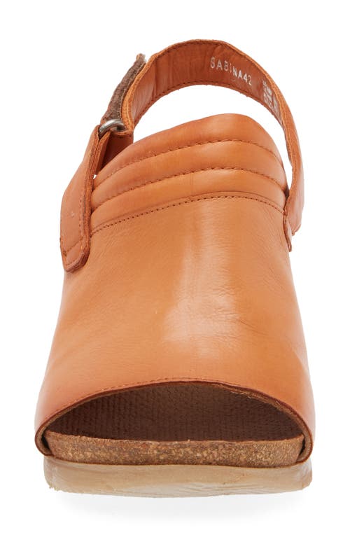 Miz Mooz Sabina Wedge Sandal In Rust
