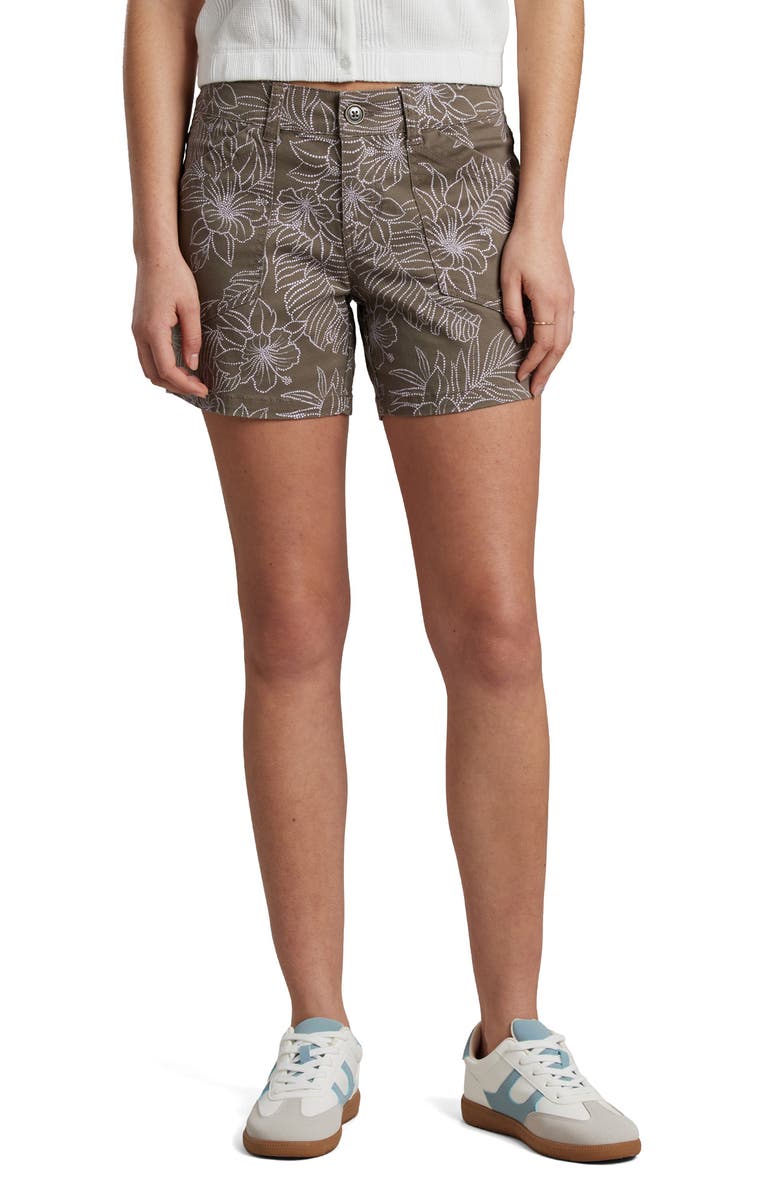 SUPPLIES BY UNIONBAY Alix Maui Mid Rise Floral Shorts, Main, color, 