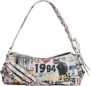 Desigual Small Mixed Print Denim Crossbody Bag