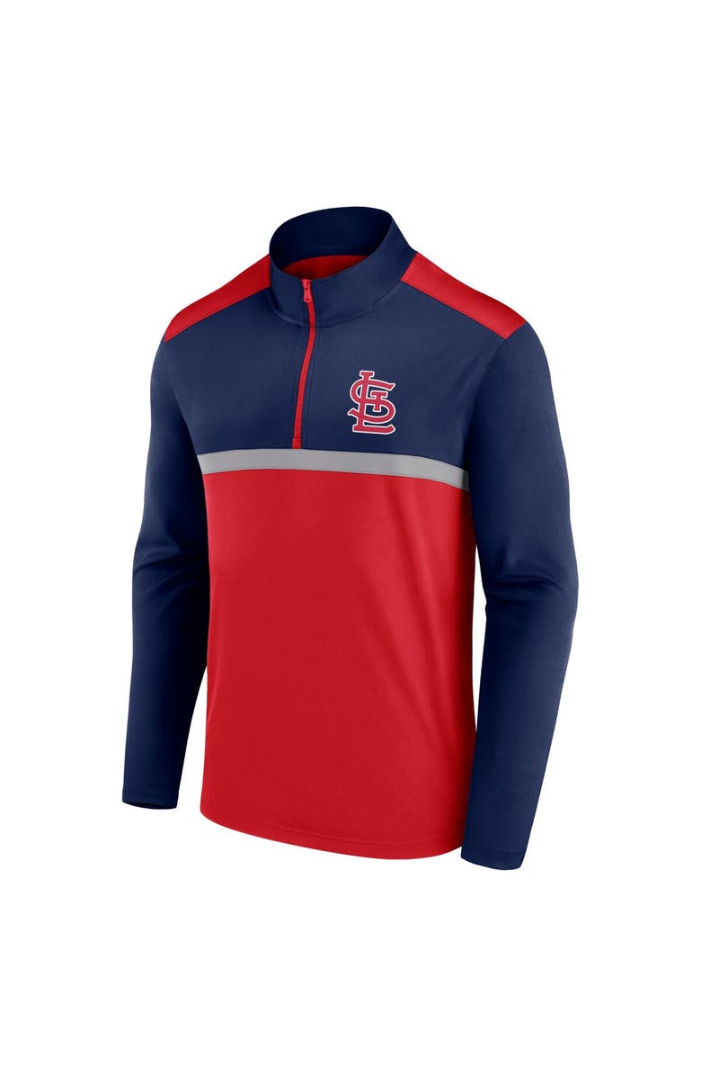 FANATICS Men's Fanatics Red St. Louis Cardinals Unstoppable Quarter-Zip Top, Alternate, color, Red