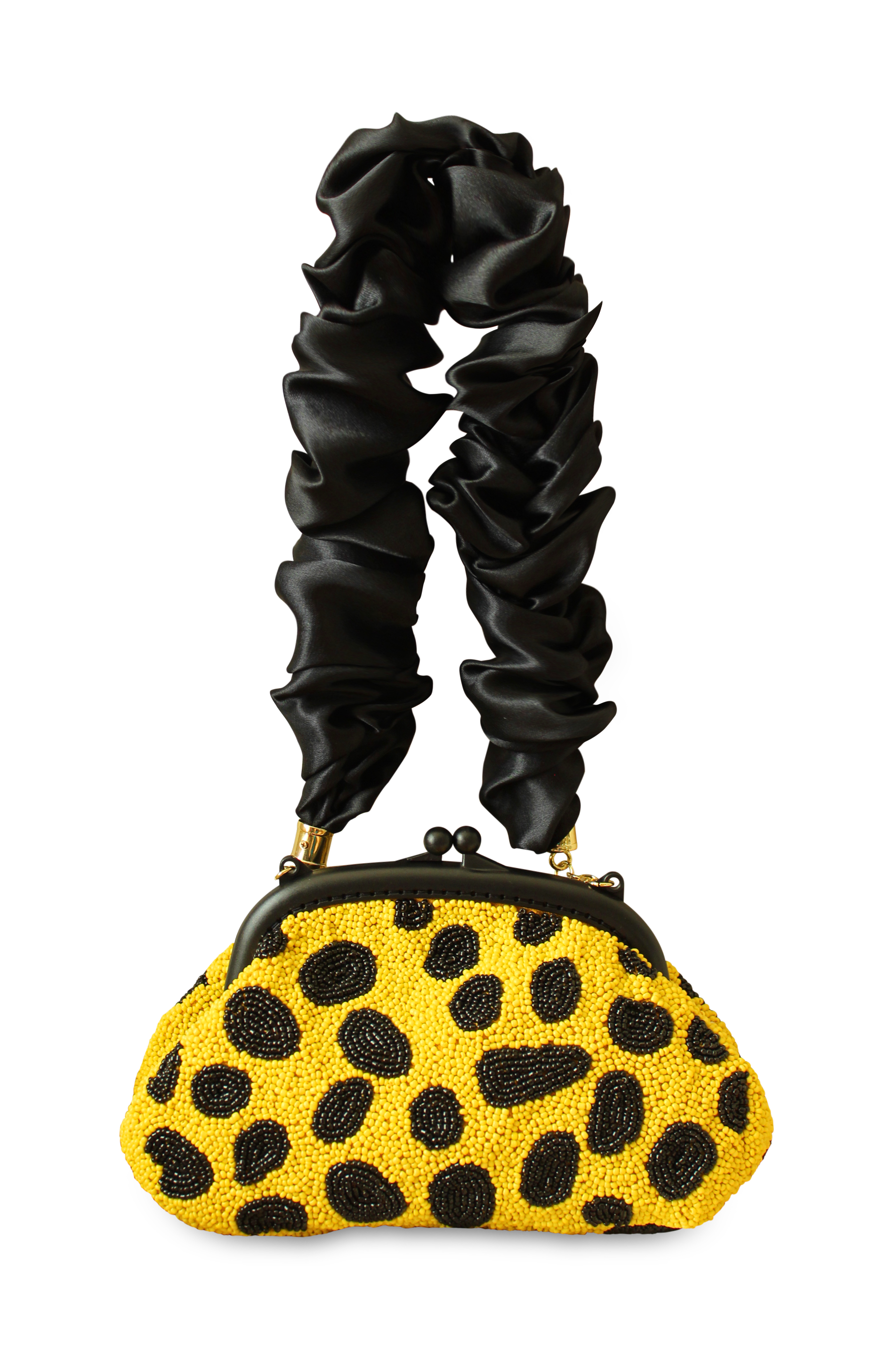 BRUNNA.CO The Arnoldi Mandy Hand-beaded Clutch, Main, color, Yellow