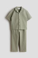 H&M 2-piece Textured Cotton Set