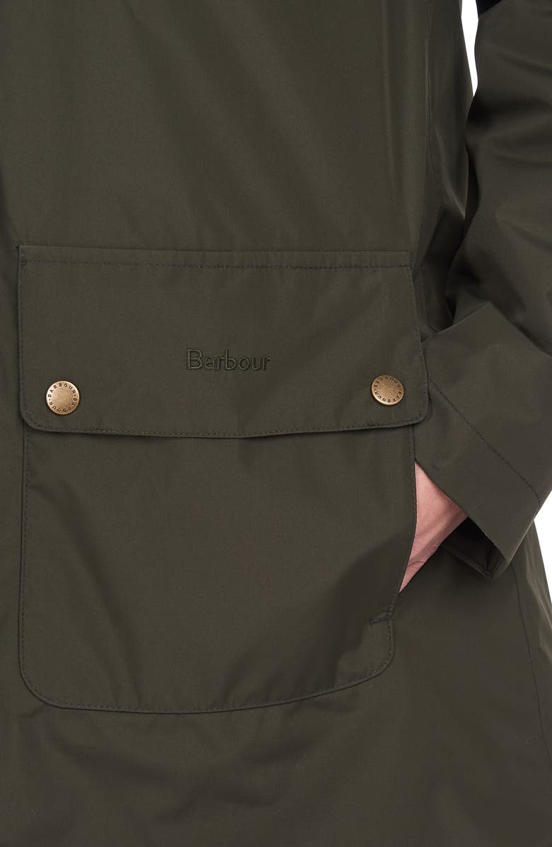 Barbour Pines Waterproof Rain Jacket with Removable Hood, Alternate, color, 