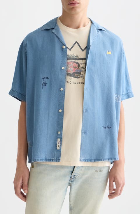 x Basquiat Indigo Shirt