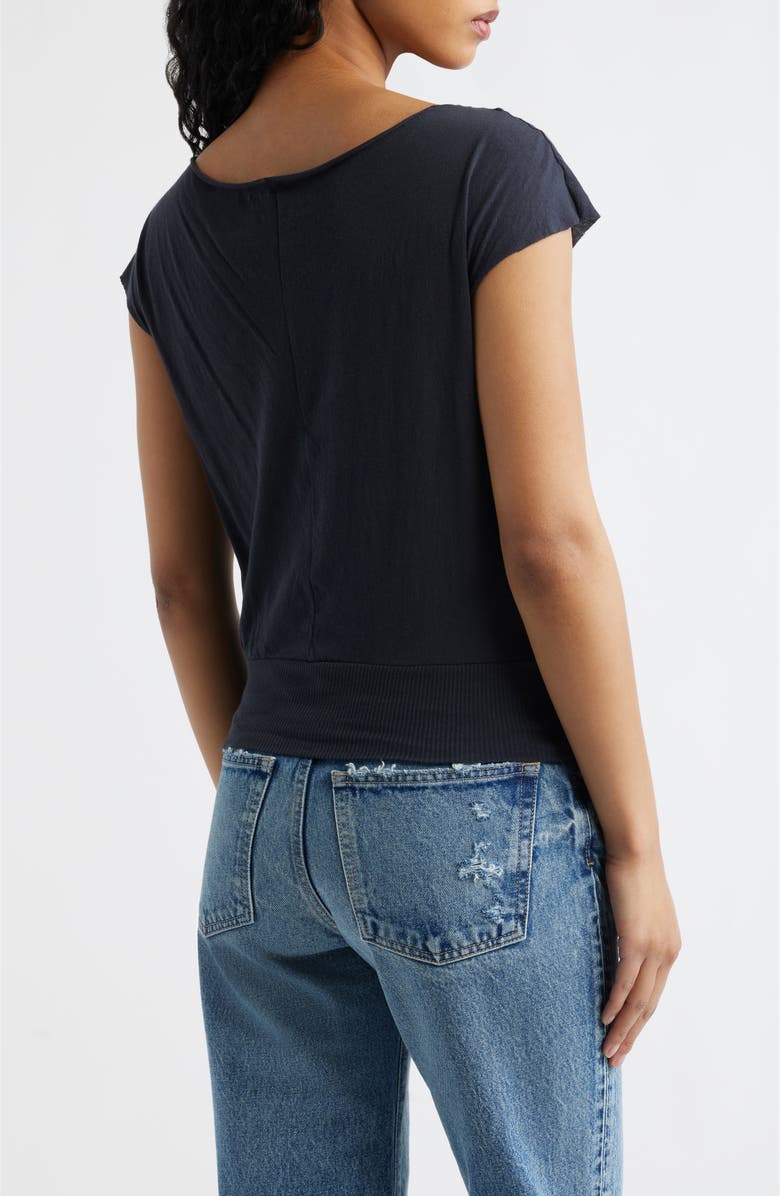 BDG Urban Outfitters Off the Shoulder Banded Top, Alternate, color, Black