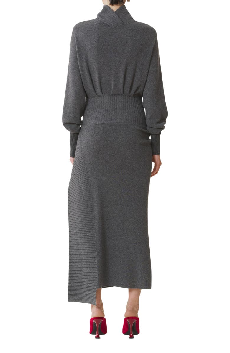 Lanvin Wool And Cashmere Midi Dress, Alternate, color, Dove
