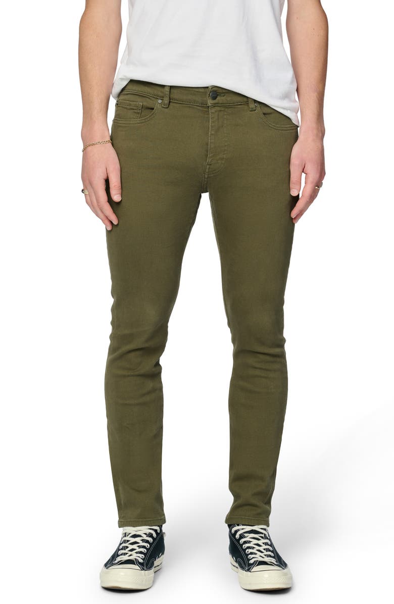WARP+WEFT Skinny Jeans, Main, color, Moss Green