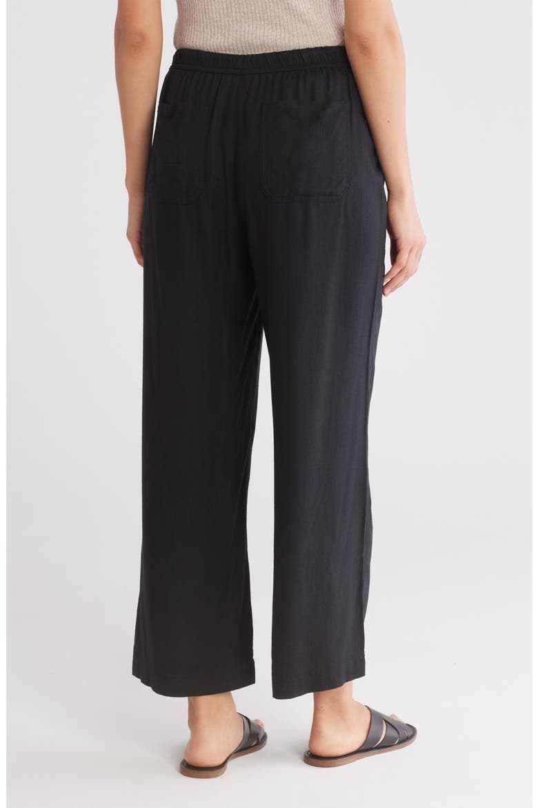 Sorrento Crop Wide Leg Pants, Alternate, color, BLACK