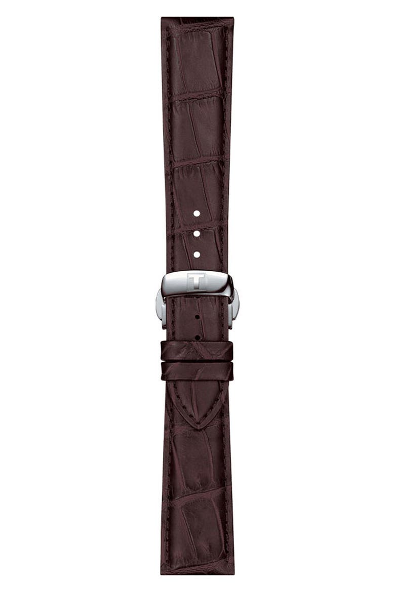 21mm Croc Embossed Leather Watch Strap video