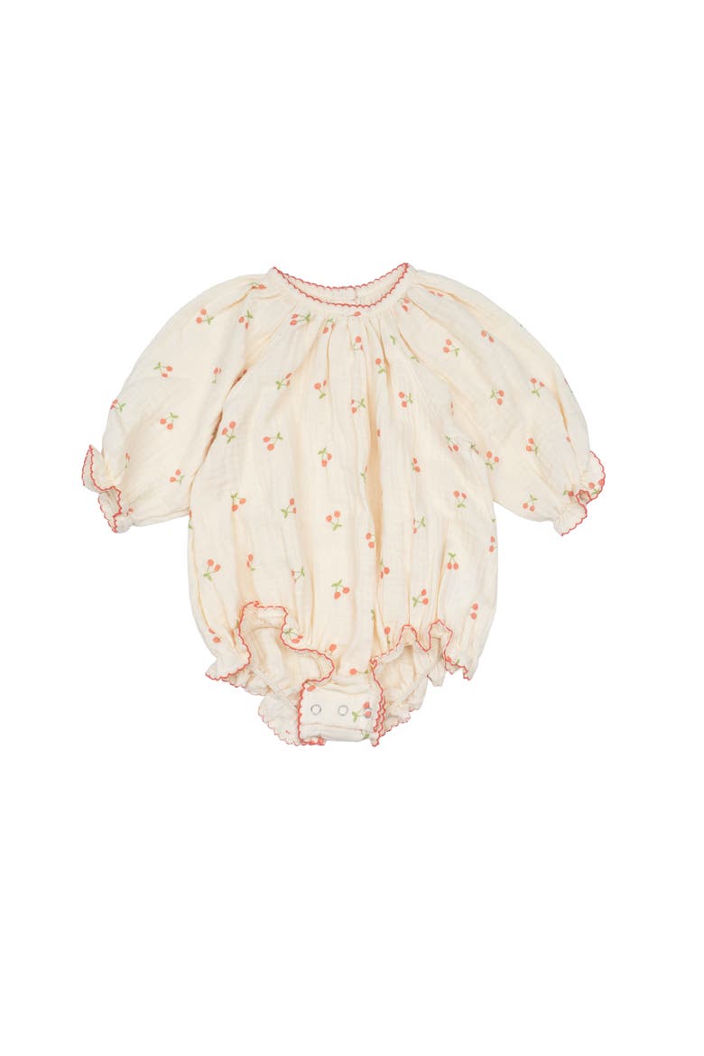 Gauze Romper, Main, color, Cherries