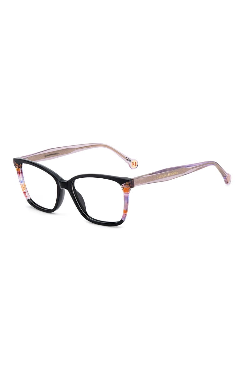 53mm Rectangular Reading Glasses, Alternate, color, BLACK MULTICOLOR