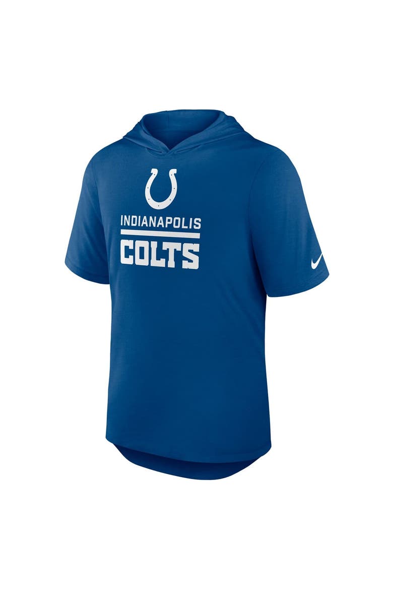 Men's Nike Royal Indianapolis Colts Lockup Tri-Blend Hoodie T-Shirt, Alternate, color, Royal