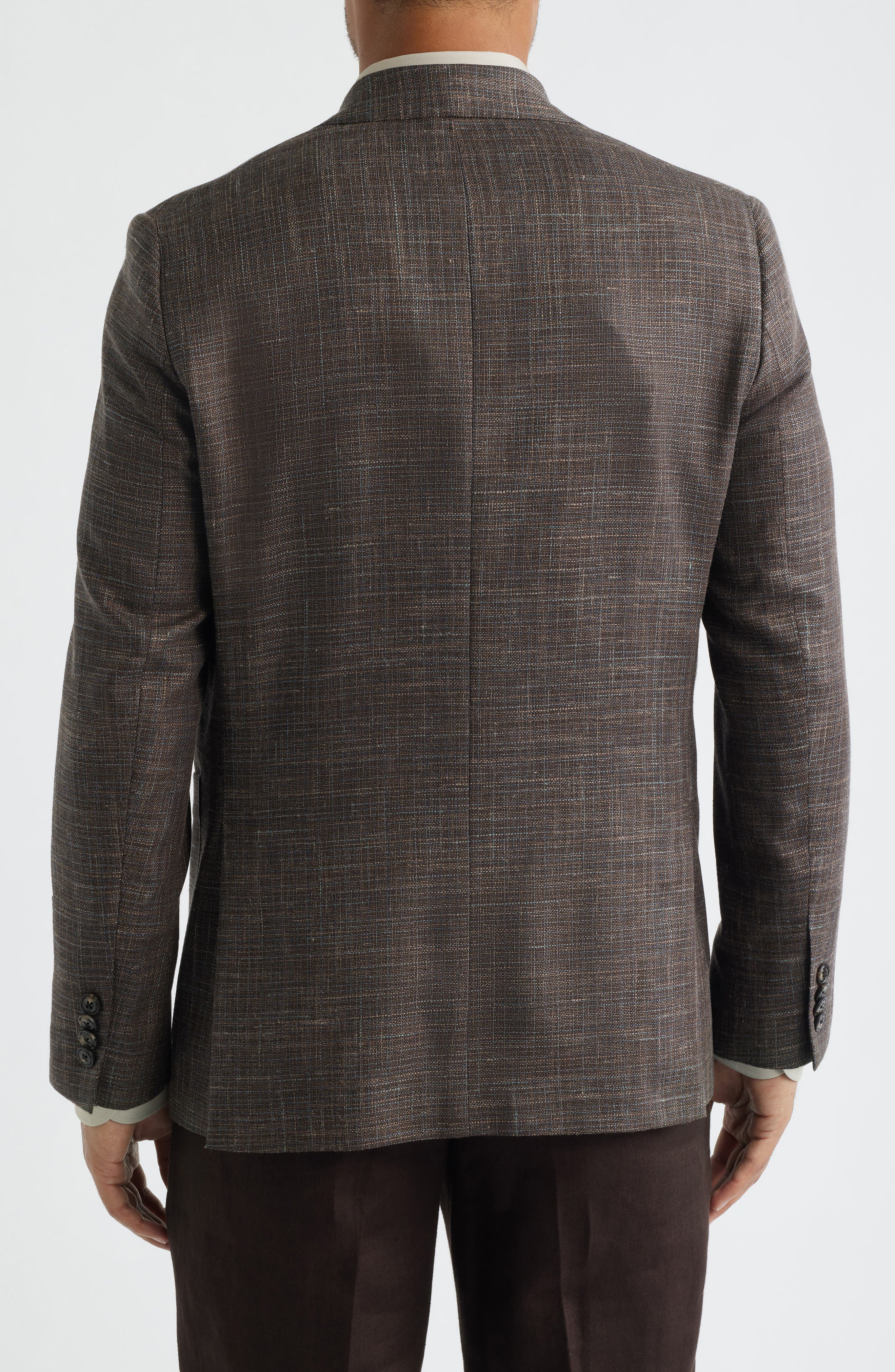 Hampton Brown Slub Wool Blend Sport Coat - image 2