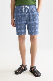 Scotch & Soda Fave Print Drawstring Bermuda Shorts