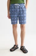 Scotch & Soda Fave Print Drawstring Bermuda Shorts