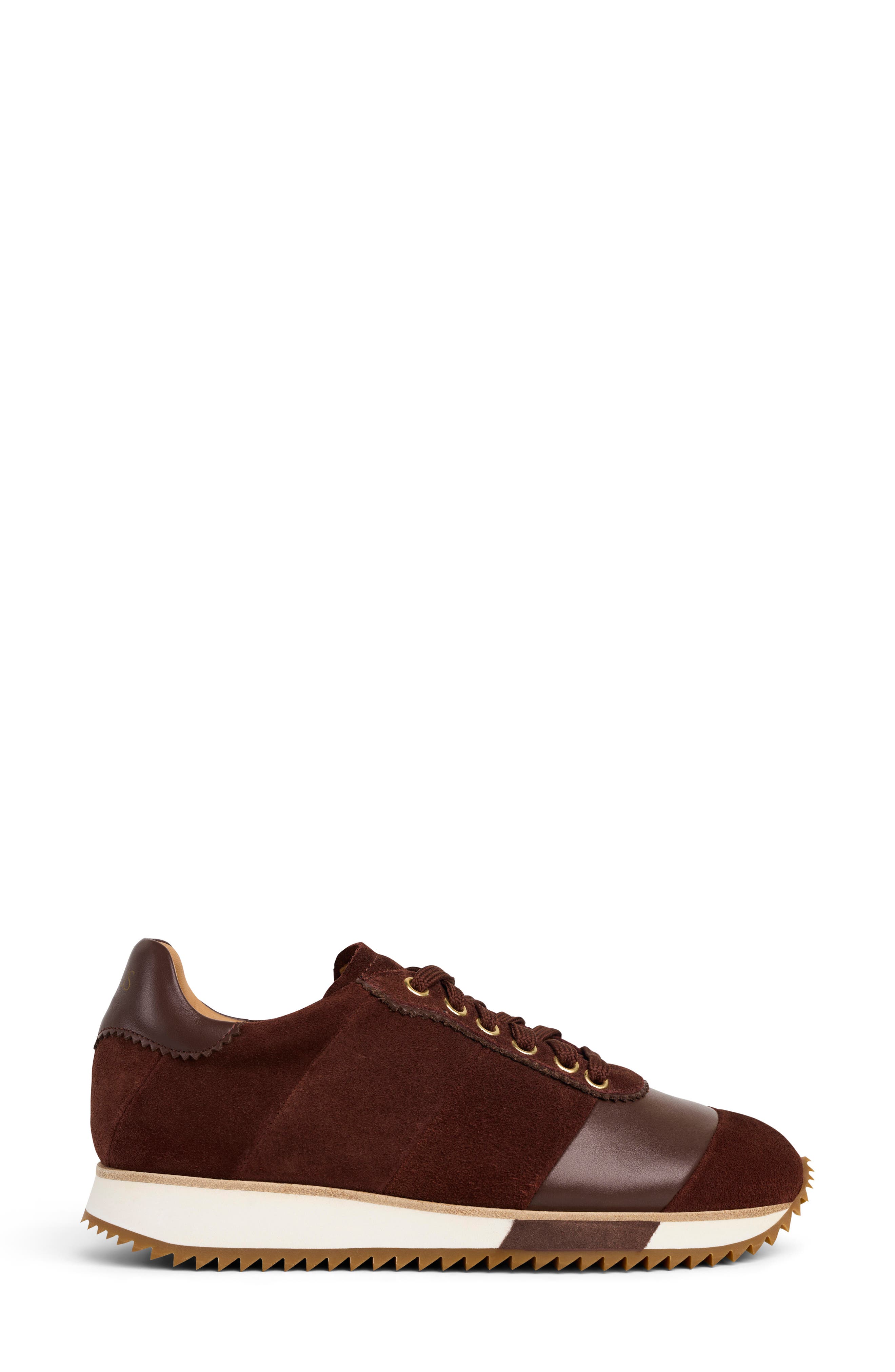 The Quinn Sneaker, Alternate, color, CHOCOLATE