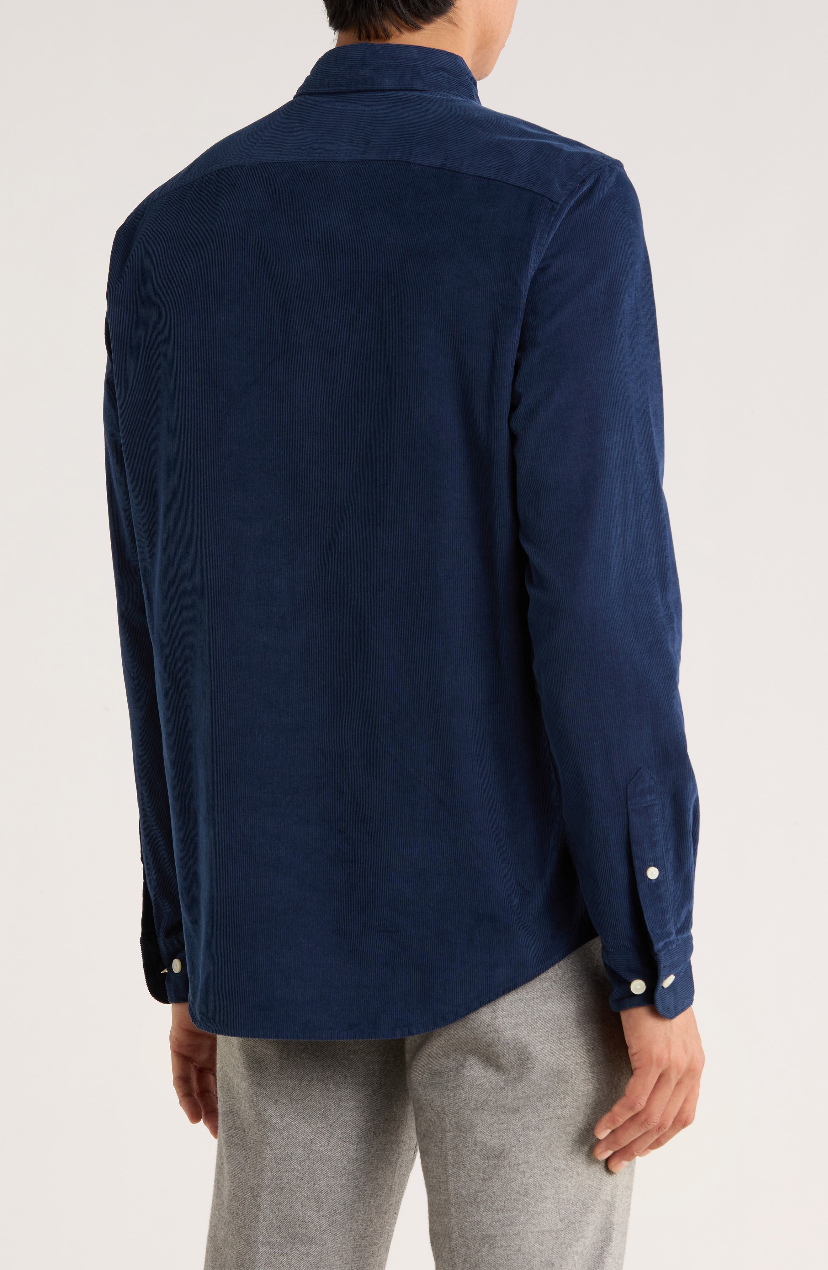 Solid Corduroy Button Down Shirt - image 4