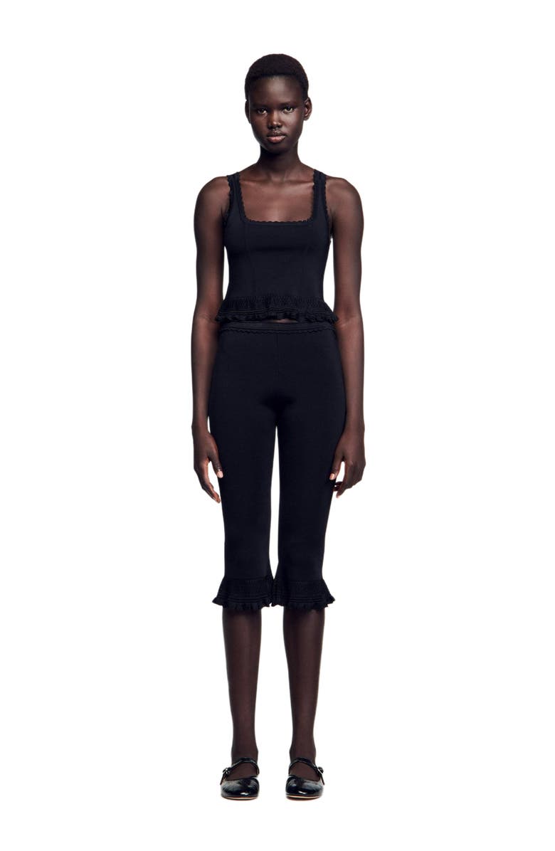 SANDRO Ruffled top, Main, color, 