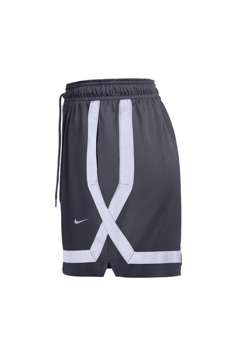 Women's Nike  Charcoal Golden State Valkyries Studio Fleece Shorts, Alternate, color, Charcoal