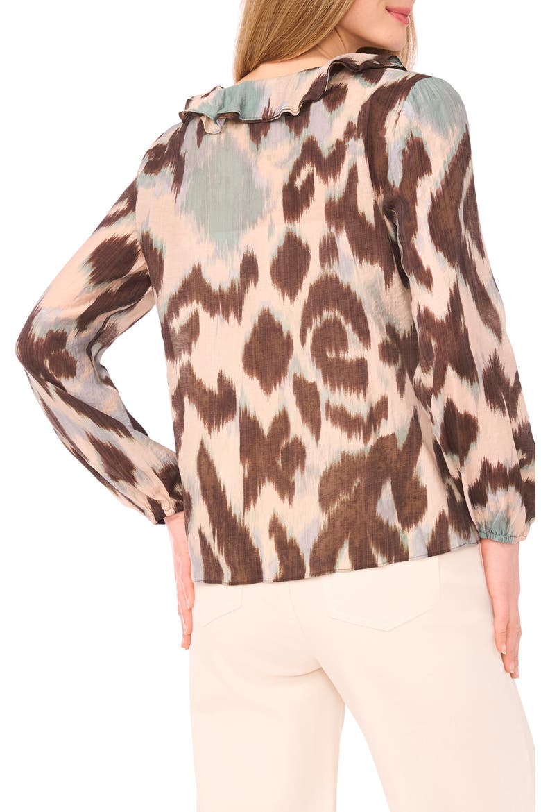 Ruffle Top, Alternate, color, MOCHA BROWN