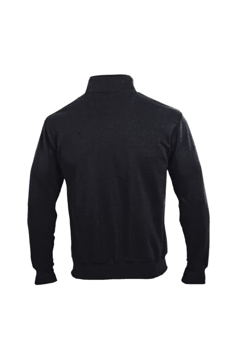 Men's Champion Black Atlanta Falcons Powerblend Quarter-Zip Pullover, Alternate, color, Black