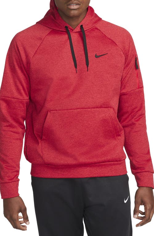 Nike Men's  Therma Therma-fit Hooded Fitness Pullover In Team Red/red/black