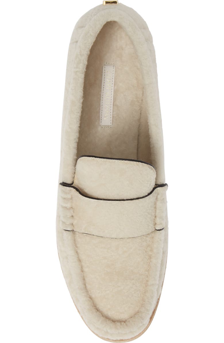 Stuart Weitzman Bromley Genuine Shearling Loafer, Alternate, color,