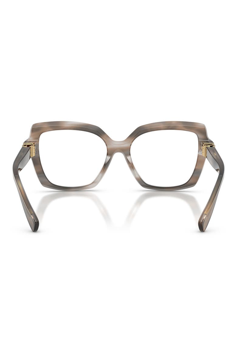 55mm Butterfly Optical Glasses, Alternate, color, STRIPED GREY / DEMO LENS