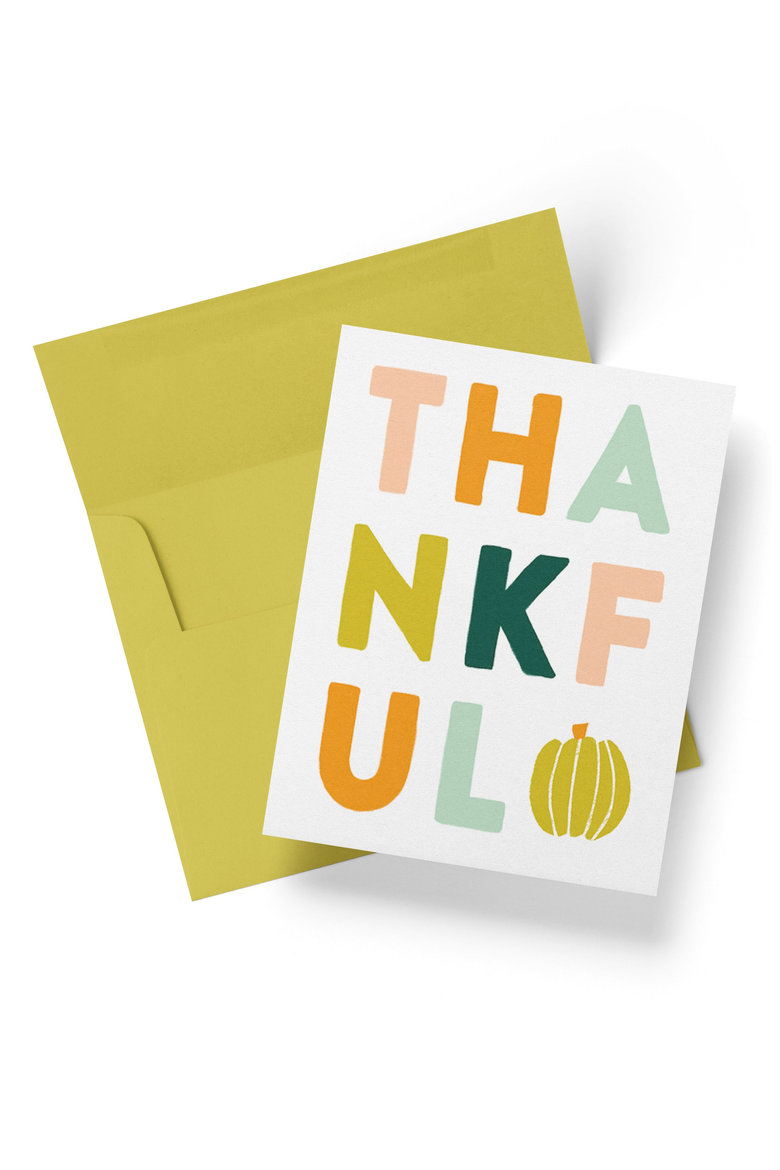 Thankful Boxed Set of 8 Greeting Cards, Main, color, White / Thankful Text