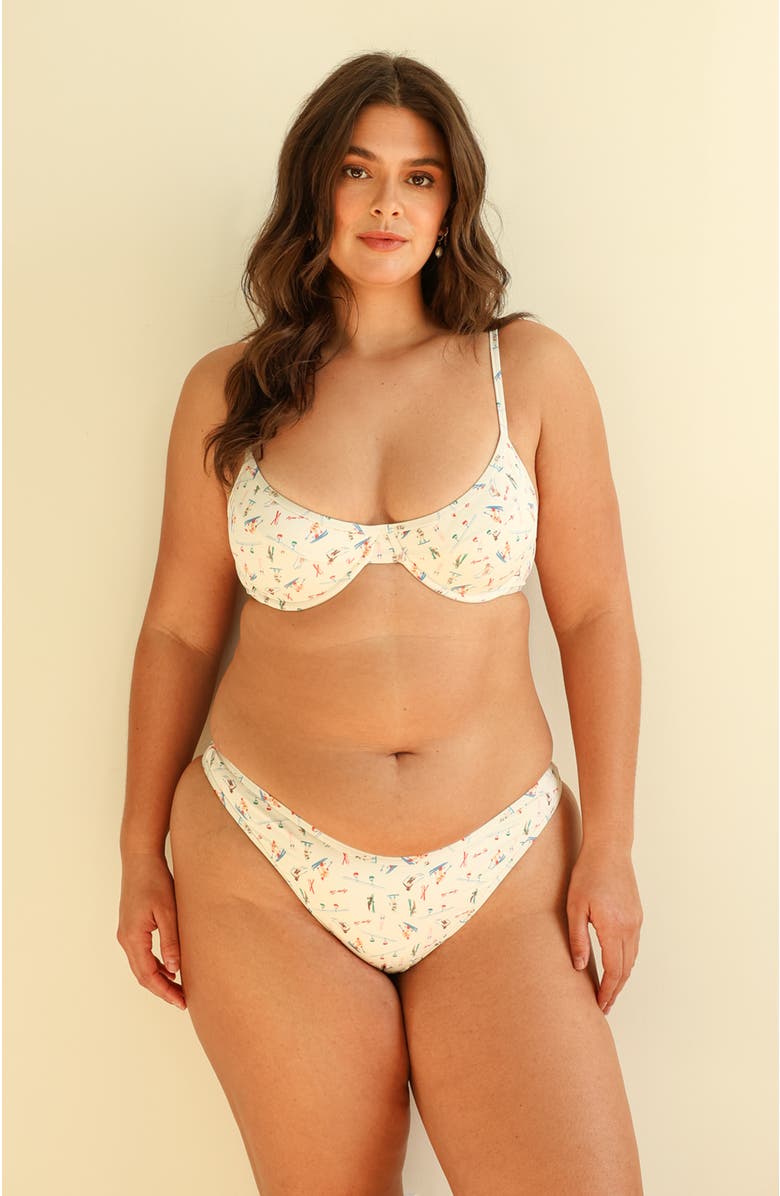 Dippin Daisys West Coast Underwire Bikini Top, Alternate, color, Hit The Slopes