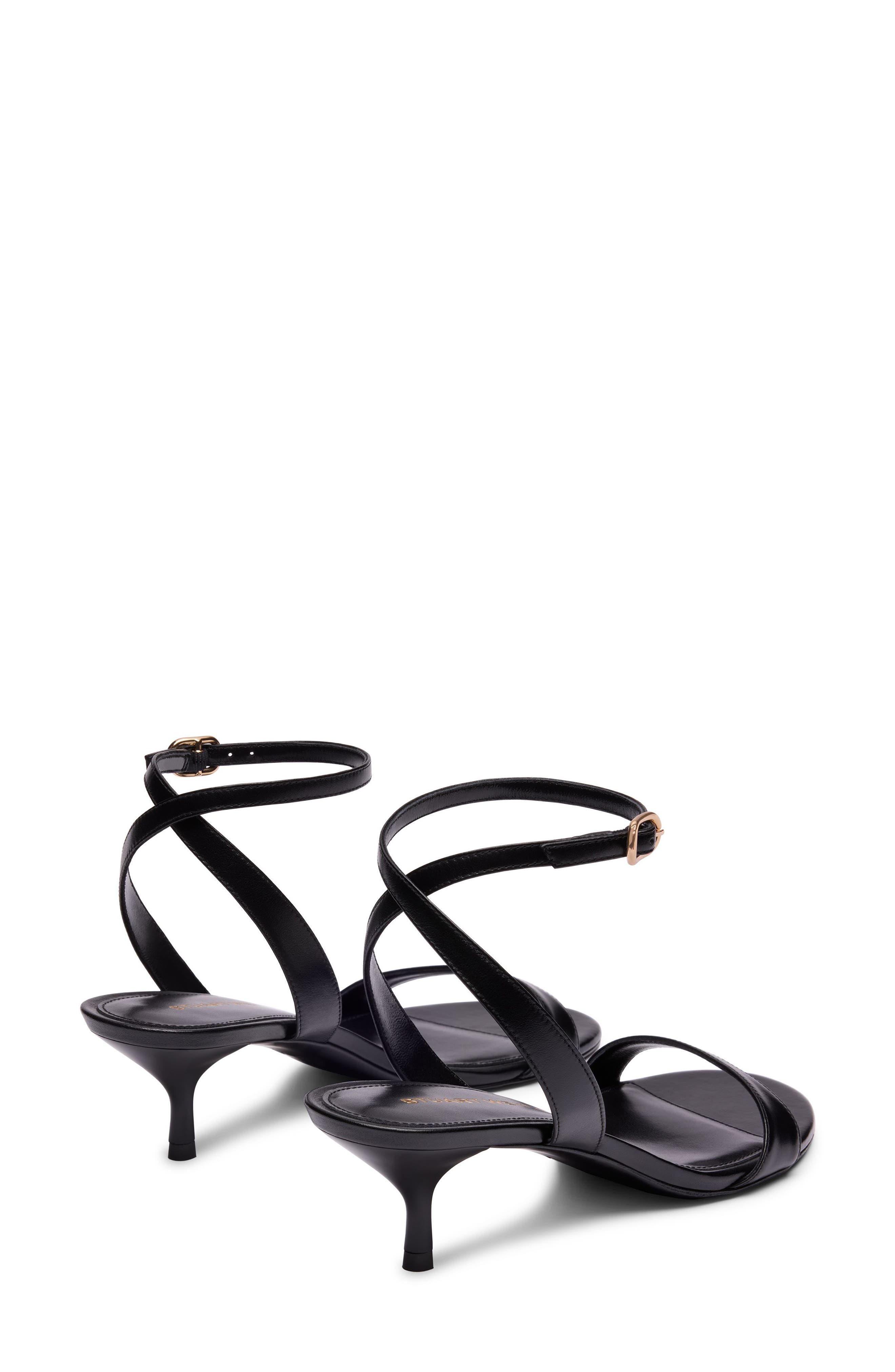 Kellie Ankle Strap Sandal, Alternate, color, BLACK
