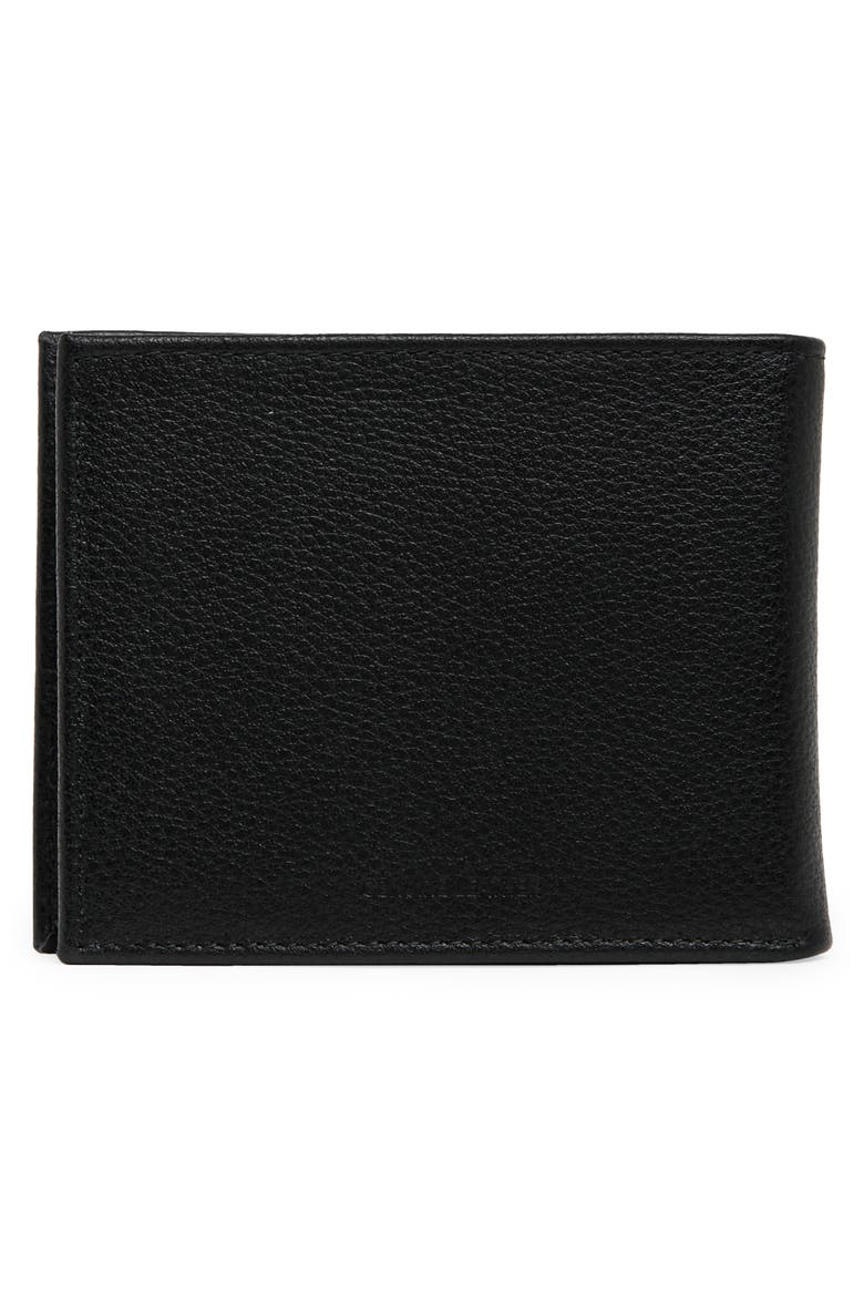 Pebble Leather Wallet, Alternate, color, BLACK