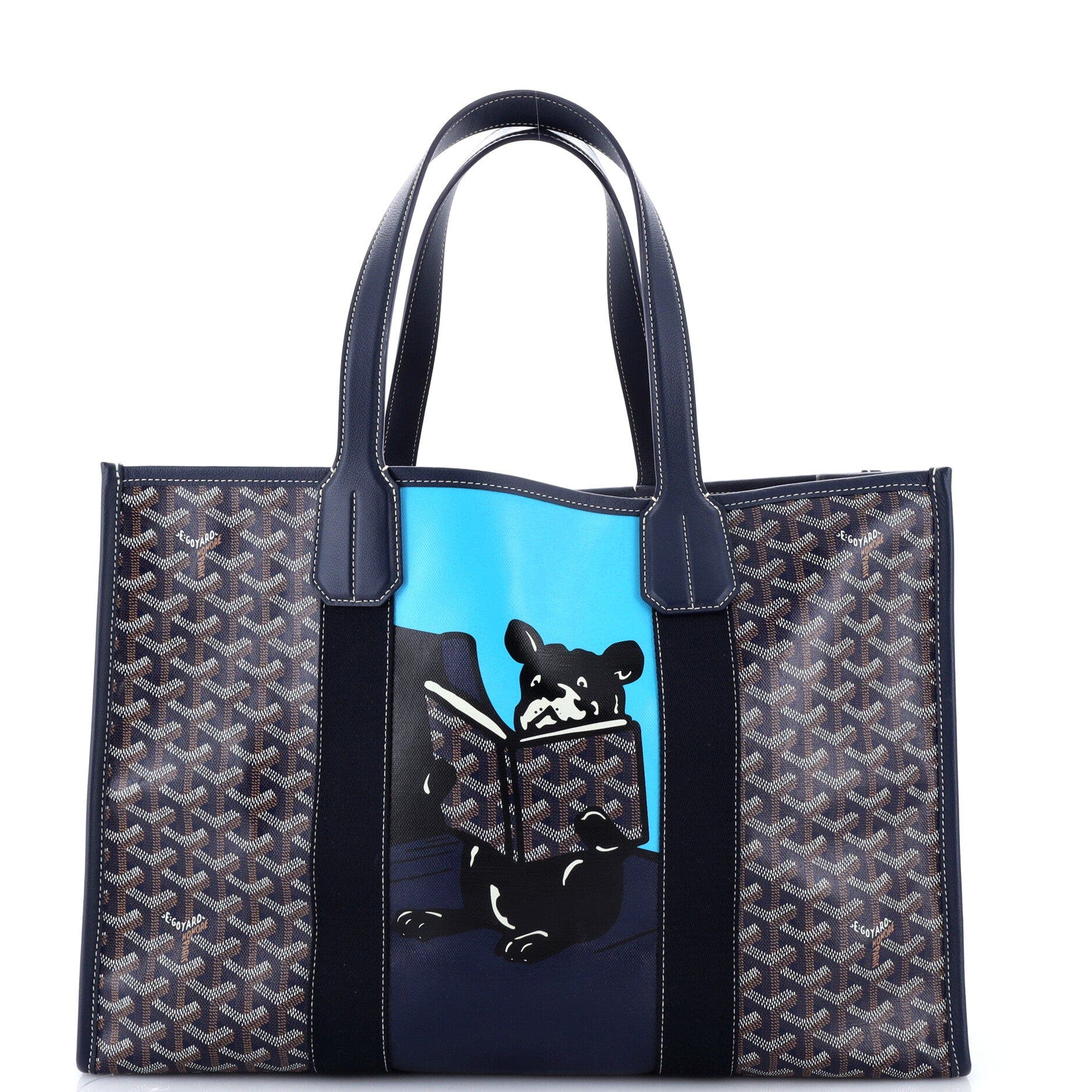 Villette Tote Printed Coated Canvas MM, Main, color, Blue