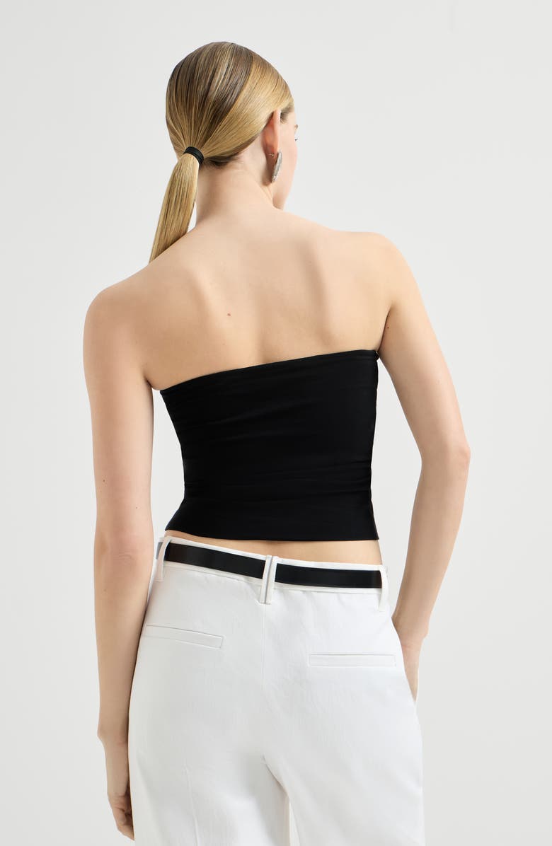 Brunello Cucinelli Bandeau top, Alternate, color, Black
