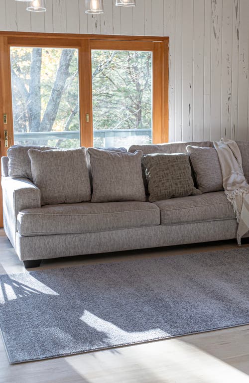 Jonathan Y Haze Solid Low-pile Area Rug In Gray