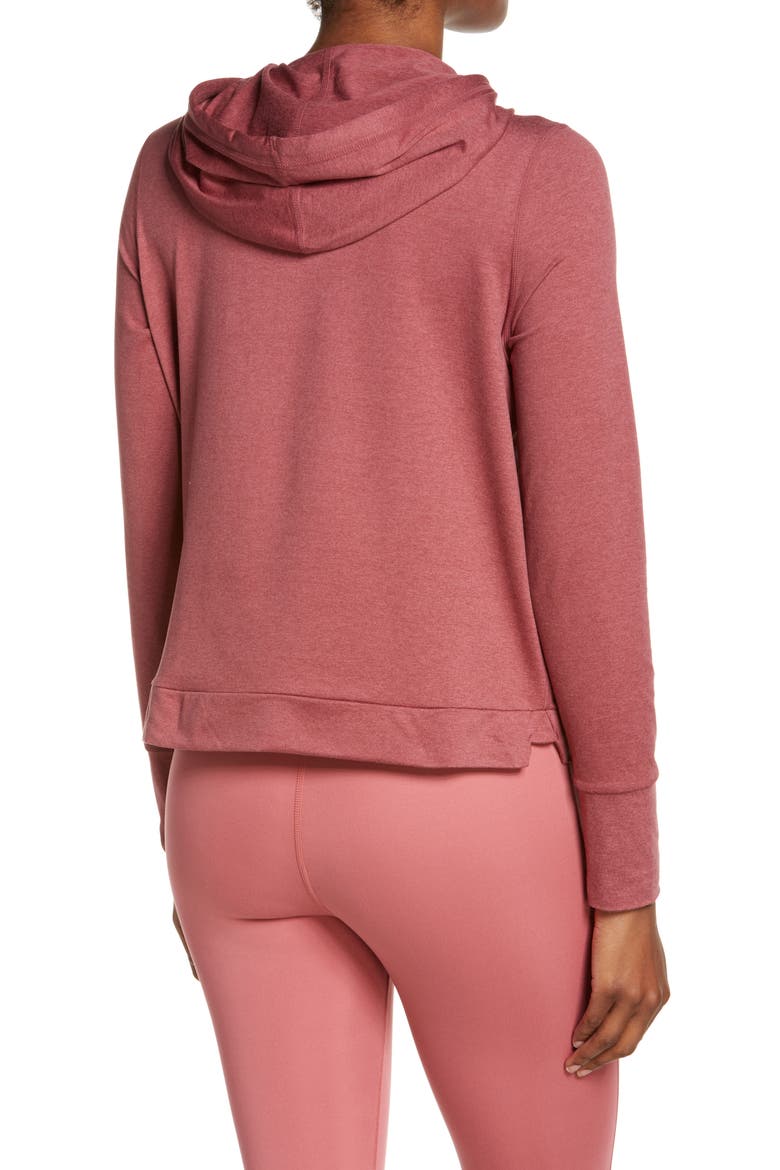 Halo Essential Hoodie, Alternate, color, DESERT ROSE HEATHER