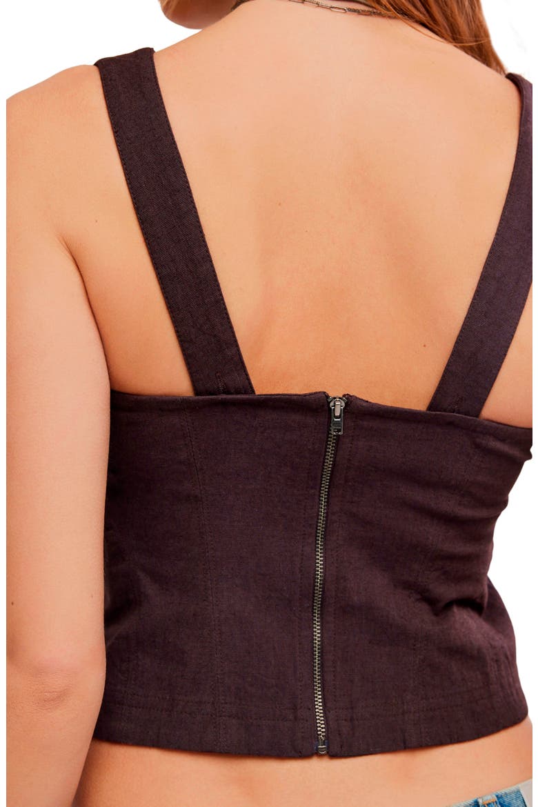 Dani Corset Tank, Alternate, color, DEEP FUDGE