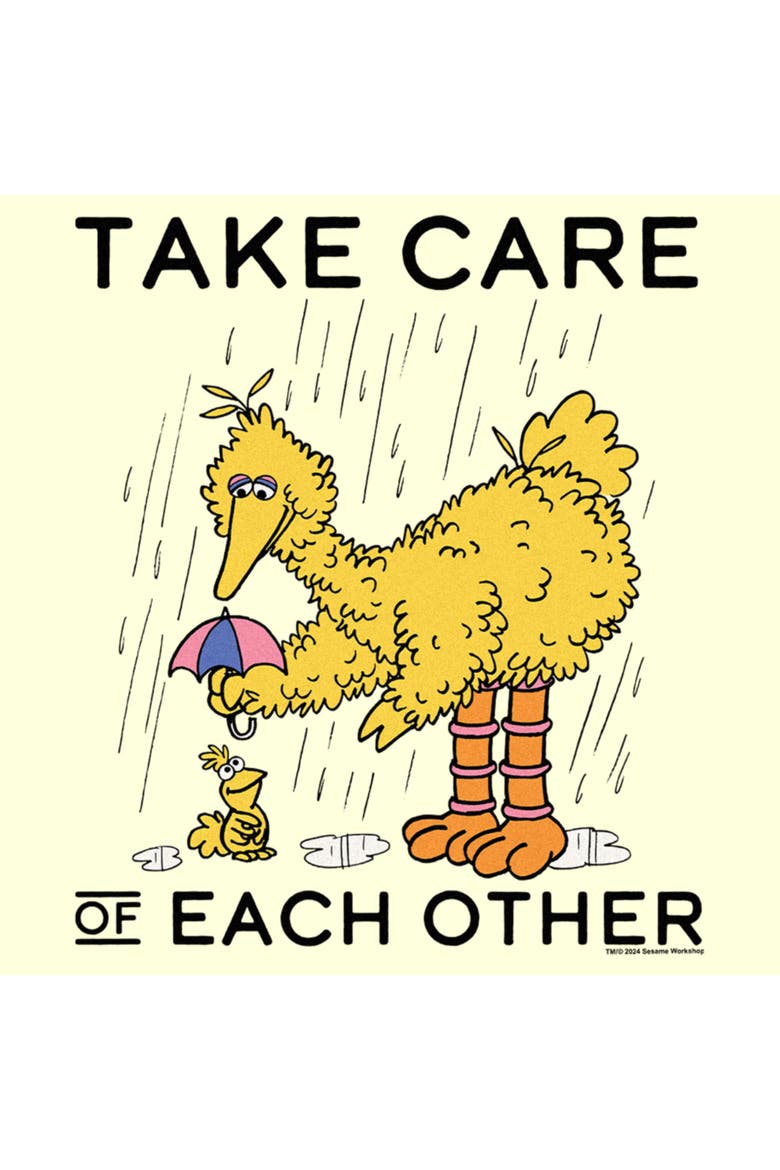 Men's Sesame Street Take Care of Each Other  Graphic T-Shirt, Alternate, color, Beige