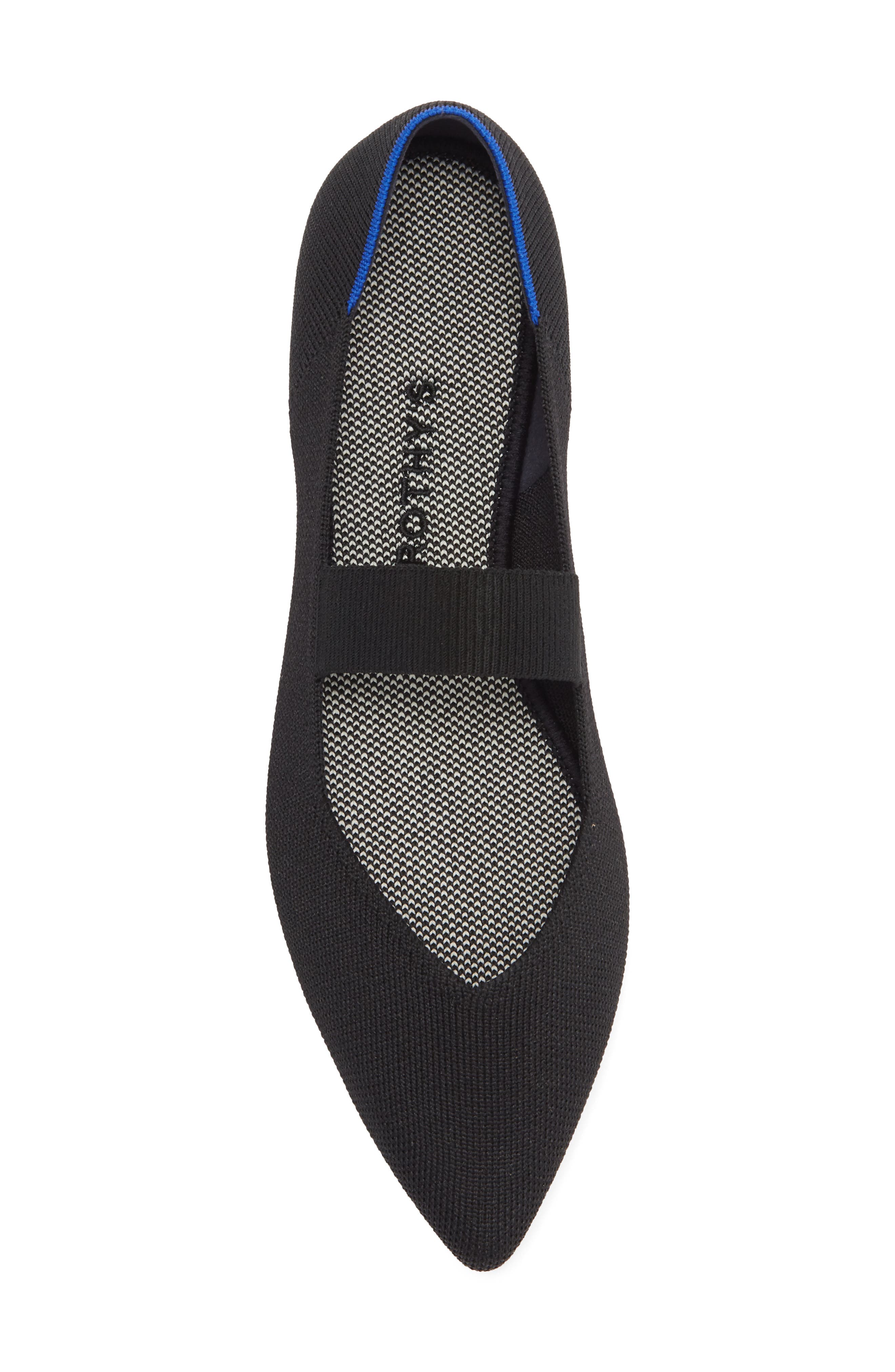 The Point Mary Jane Flat, Alternate, color, BLACK