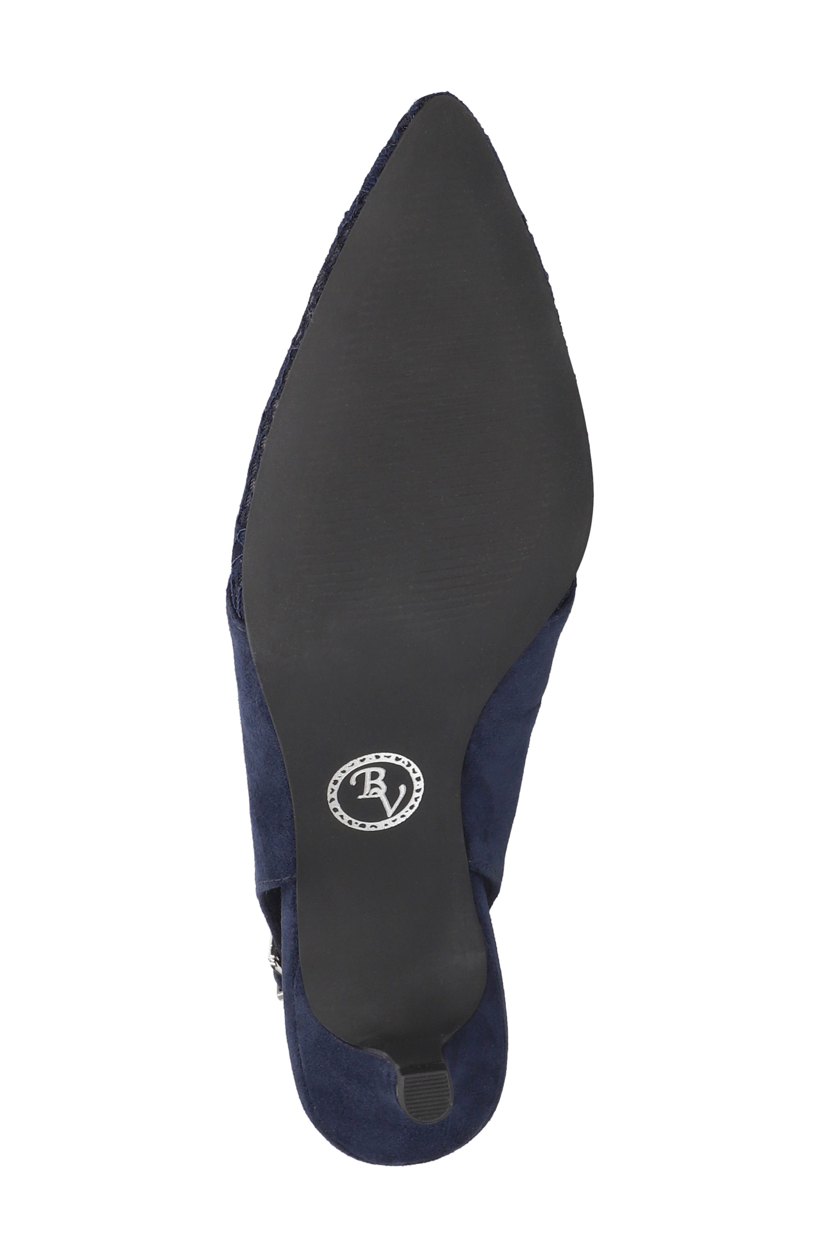 Bella Vita Marquette Slingback Kitten Heel Pump, Alternate, color, Navy Suede