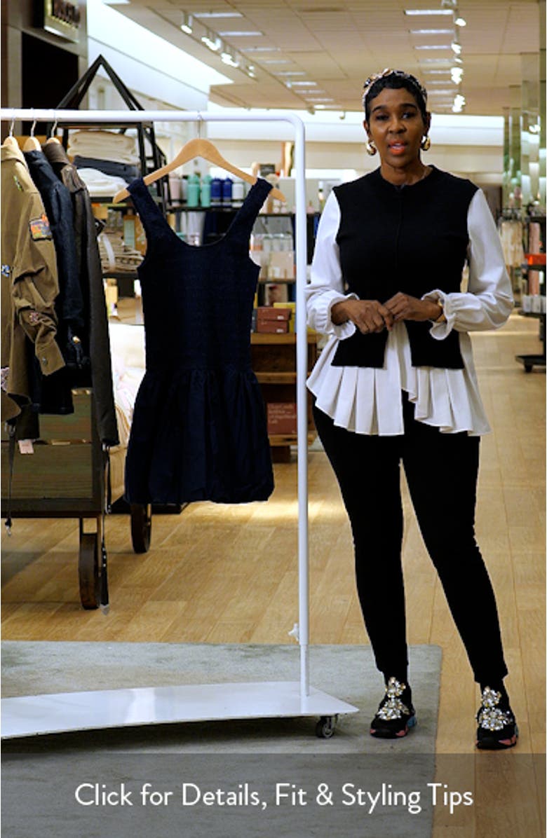 Ilona Smocked Bodice Fit & Flare Minidress, sales video thumbnail